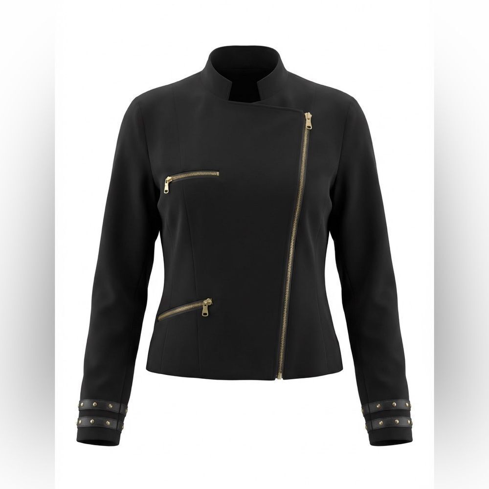 ZARA TRAFALUC WOMENS JACKET SIZE M BLACK